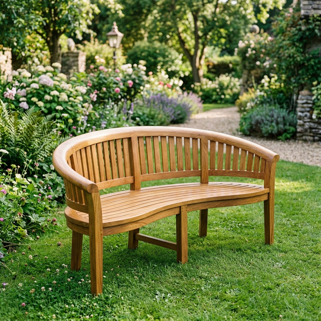 1m BANANA Solid Oak Bench