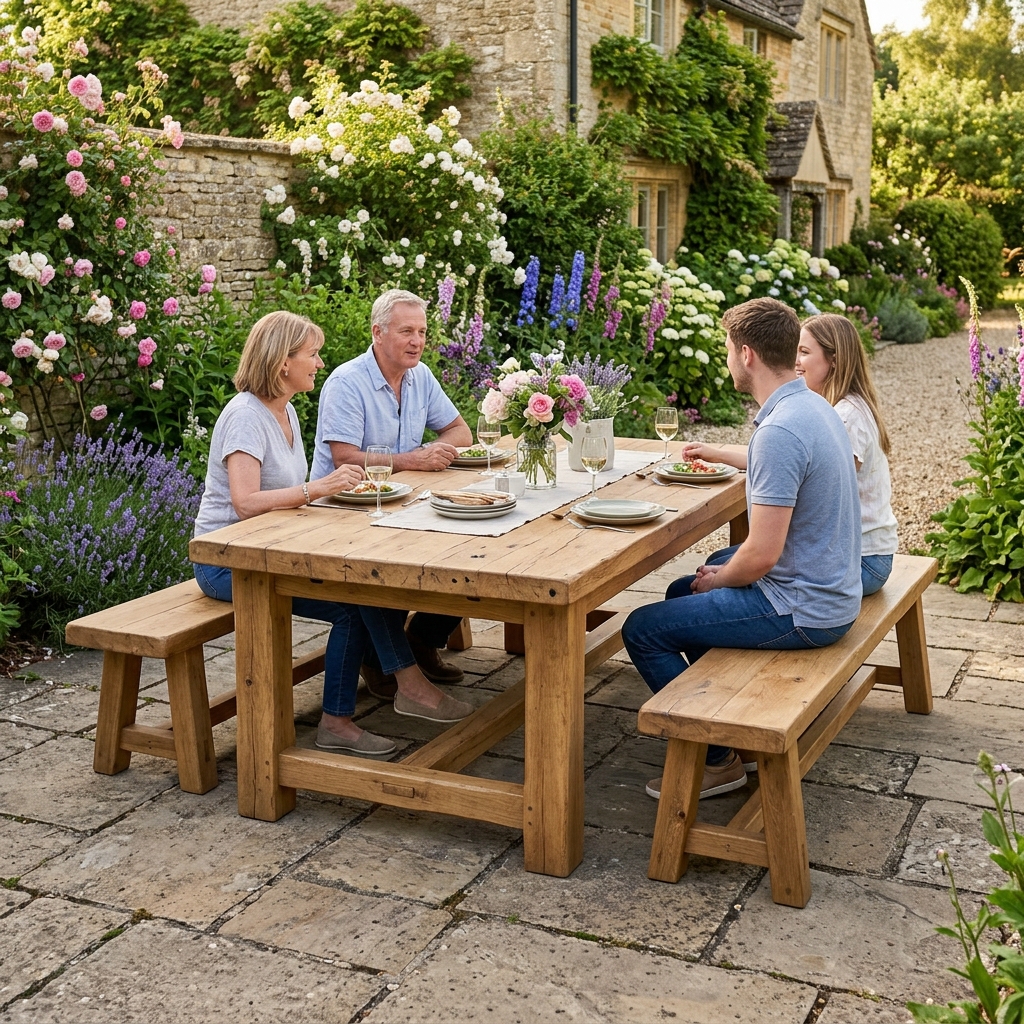 CLASSIC Solid Oak Table Set